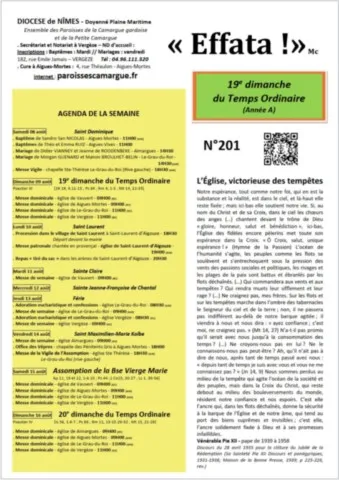 18e Dimanche du Temps Ordinaire