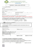 Formulaire d'inscription